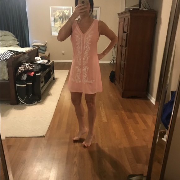 Small Brigitte Bailey Pink/Cream Dress. Never Worn - Picture 7 of 7